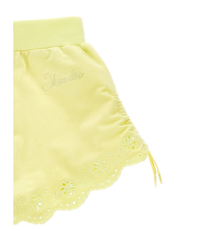 Monnalisa Short Geel Broderie