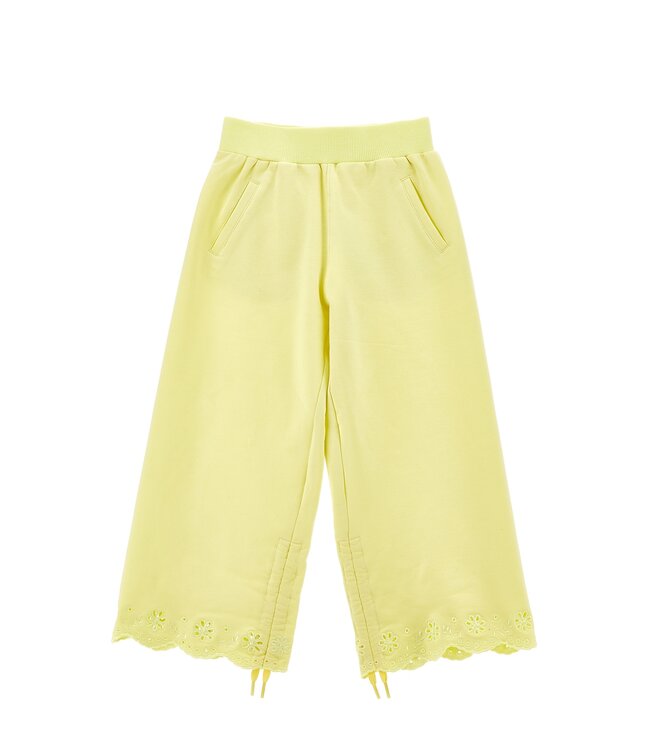 Monnalisa Joggingpak Geel Broderie