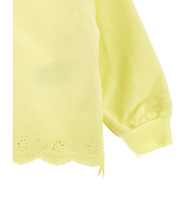 Monnalisa Joggingpak Geel Broderie