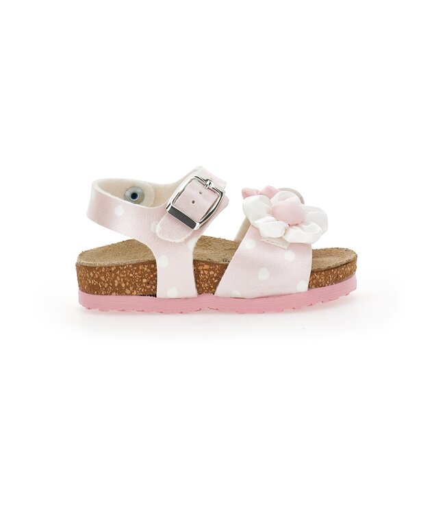 Monnalisa Sandalen Roze met 2 bloemen