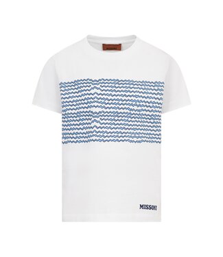 Missoni T-Shirt Wit/Lichtblauw MY8P61