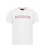 Missoni T-Shirt Wit met Roze glitter steentjes