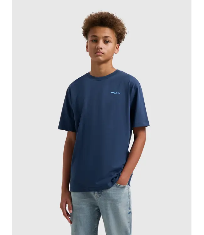 Ballin Junior Coral Overload T-Shirt Navy
