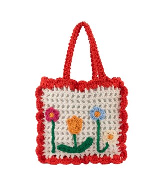 Stella Mccartney Gehaakte Tas met Bloemen