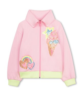 Billieblush Vest met pailletten ijsje en regenboog