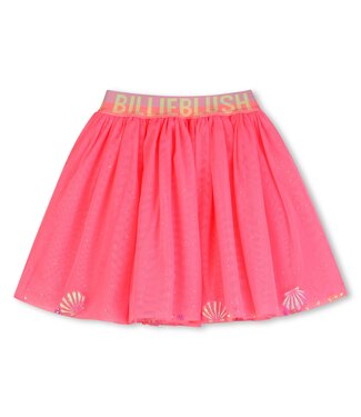 Billieblush Tule Rok Neon Roze met Schelpen
