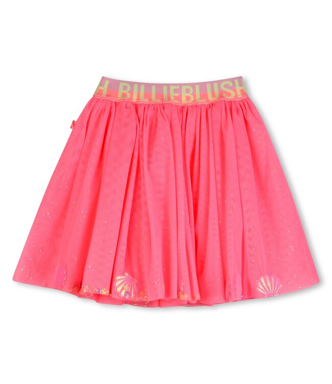 Billieblush Tule Rok Neon Roze met Schelpen