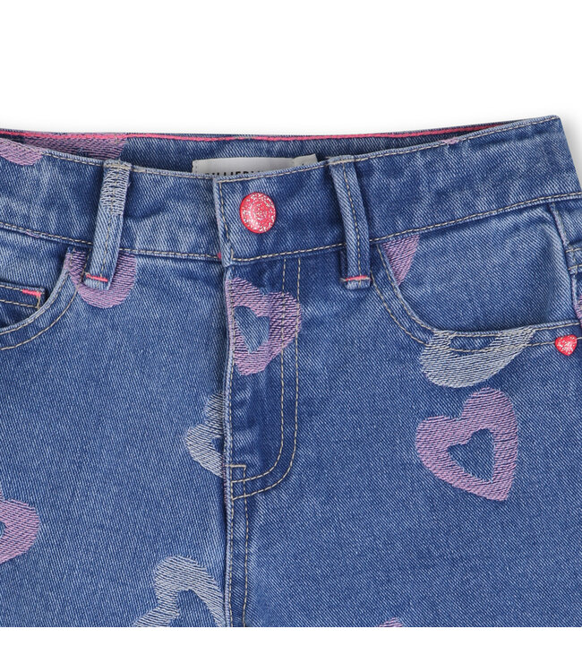 Billieblush Denim Short met hartjes