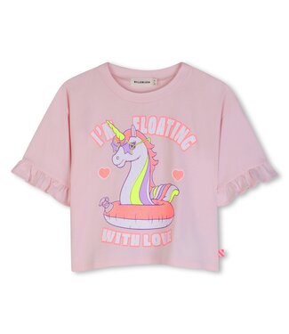Billieblush T-Shirt Lichtroze Unicorn with Love
