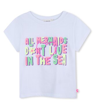 Billieblush T-Shirt Wit all mermaids don't live in the sea