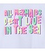 Billieblush T-Shirt Wit all mermaids don't live in the sea