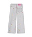 Billieblush Jeans Grijs wide leg met gekleurde hartjes