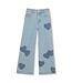 Billieblush Jeans Wide Leg met hartjes
