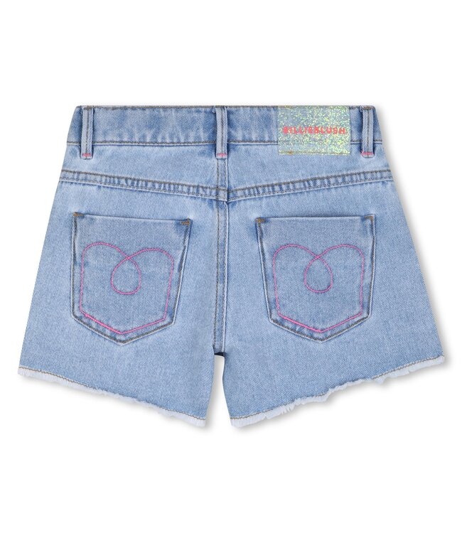 Billieblush Denim Shorts met gekleurde steentjes
