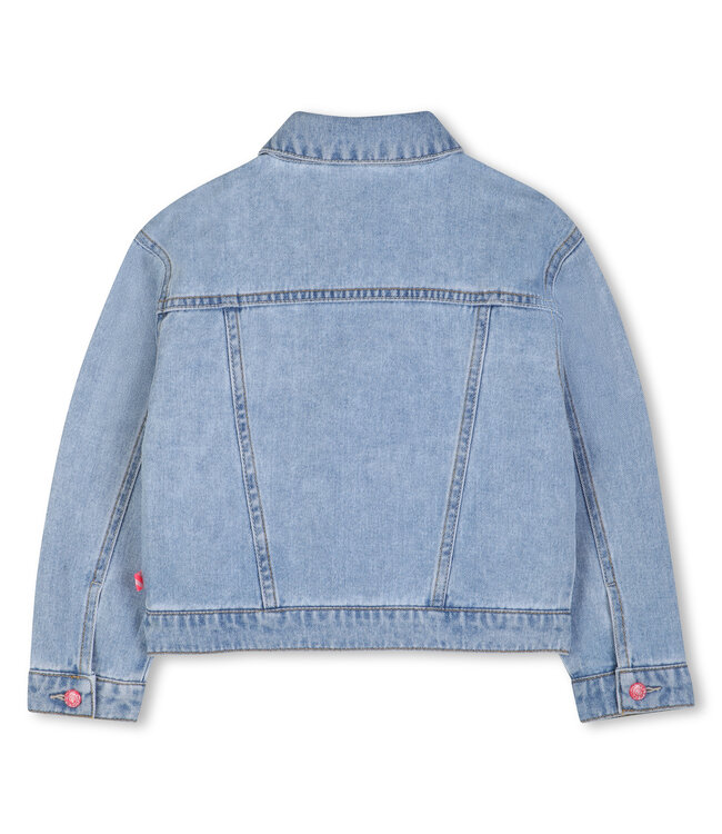 Billieblush Denim Jasje met gekleurde steentjes
