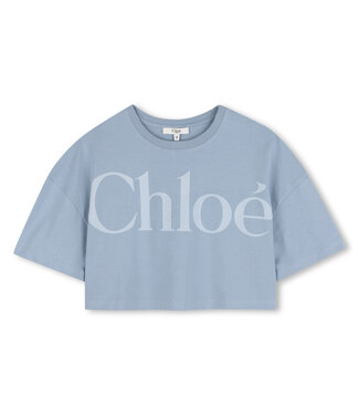 Chloe T-Shirt Cropped Lichtblauw