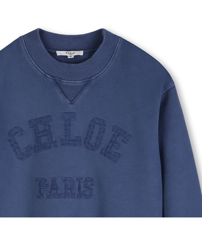 Chloe Sweater Denim Blauw Chloe Paris