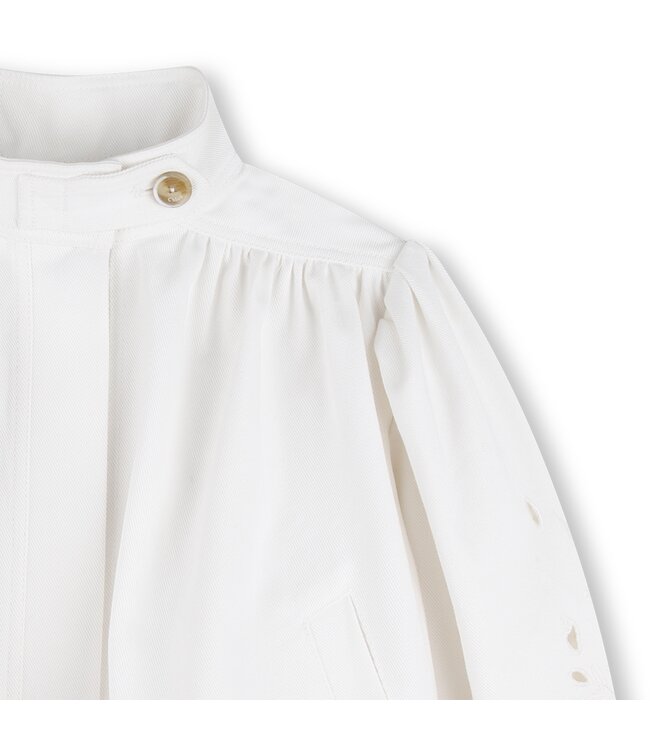 Chloe Jas gesmokt gebroken wit