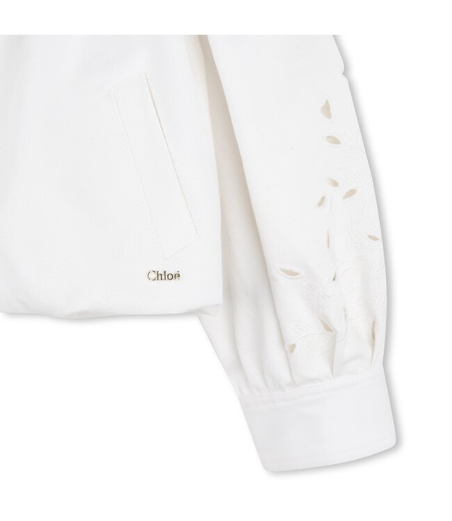 Chloe Jas gesmokt gebroken wit