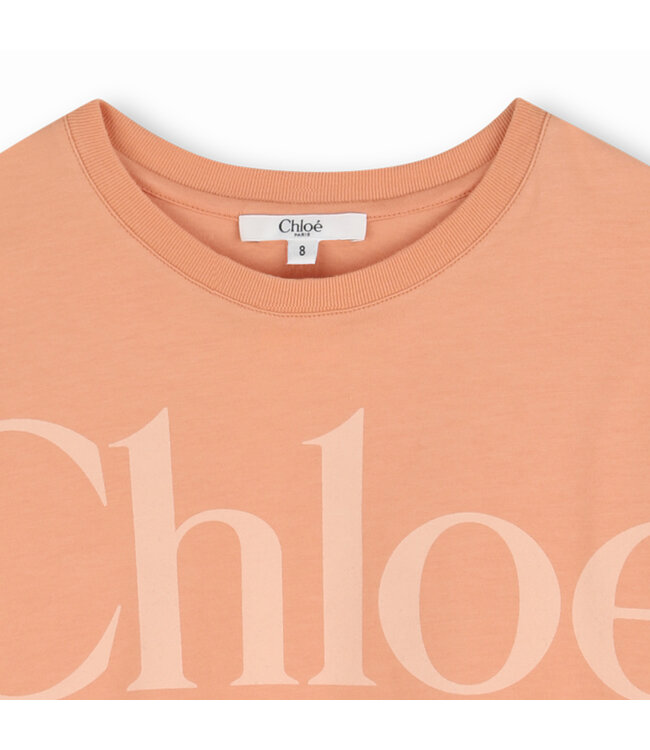 Chloe T-Shirt Cropped abrikoos