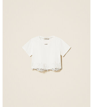 Twinset Knitted Blouse Off White