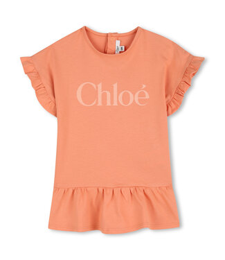Chloe Baby T-Shirt Jurk abrikoos