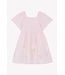 Tartine et Chocolat Jurk Linnen lichtroze  met bloemetjes