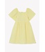 Tartine et Chocolat Jurk Linnen geel met bloemetjes