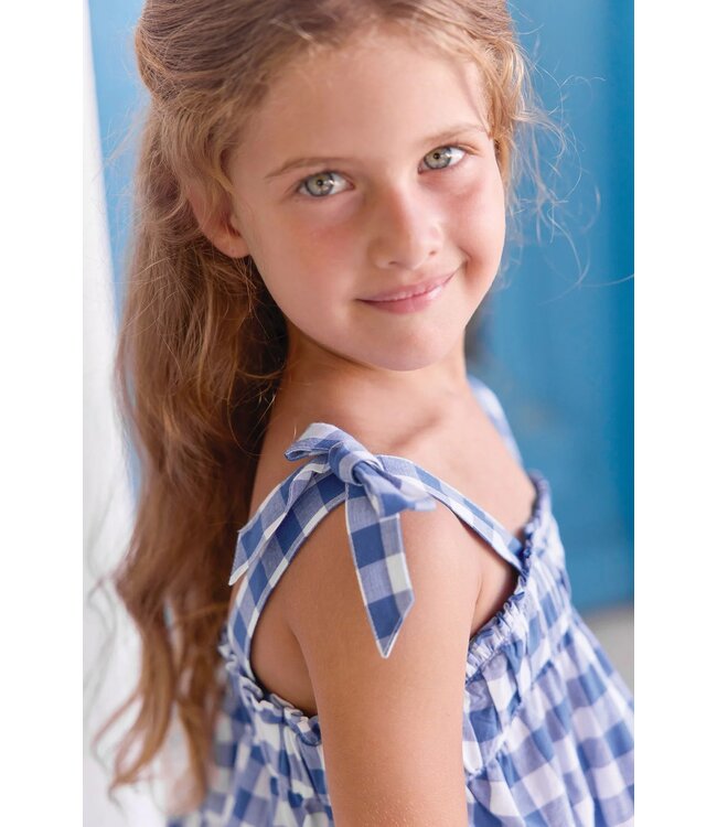 Tartine et Chocolat 2 delige set Top + Short blauw/wit