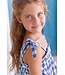 Tartine et Chocolat 2 delige set Top + Short blauw/wit