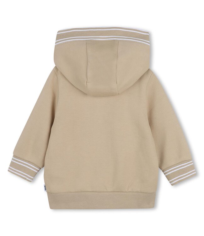 Boss Baby Vest met capuchon beige J52869