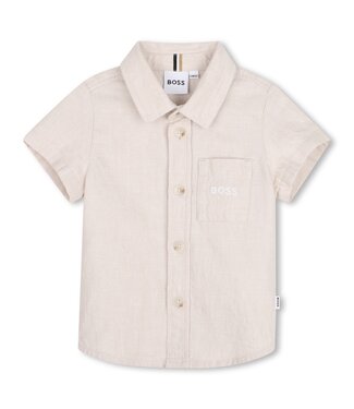 Boss Baby linnen overhemd korte mouwen J52843