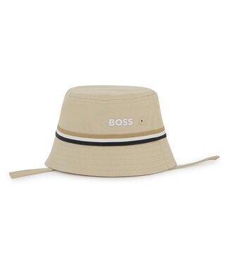 Boss Baby Hoedje met touwtjes beige