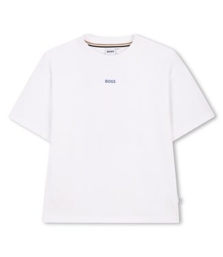 Boss T-Shirt wit met backprint J52987
