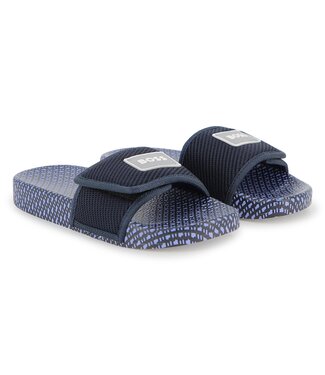 Boss Badslippers donkerblauw J52802