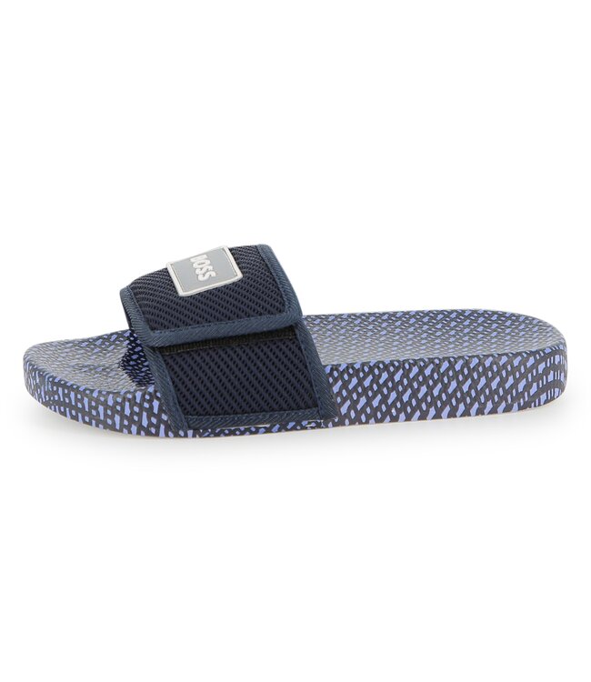 Boss Badslippers donkerblauw J52802