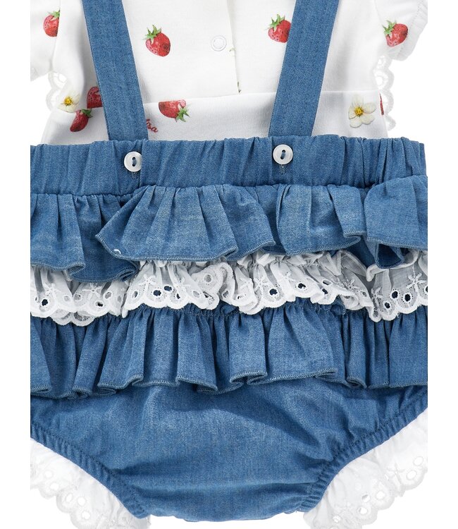 Monnalisa Baby pakje 3 delig met haarbandje