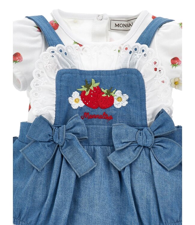 Monnalisa Baby pakje 3 delig met haarbandje