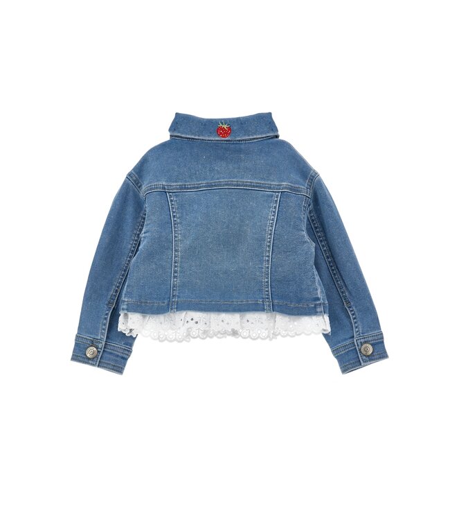 Monnalisa Baby Denim jasje Winnie the Pooh