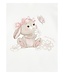 Monnalisa Baby T-Shirt Konijntje met roze strikje