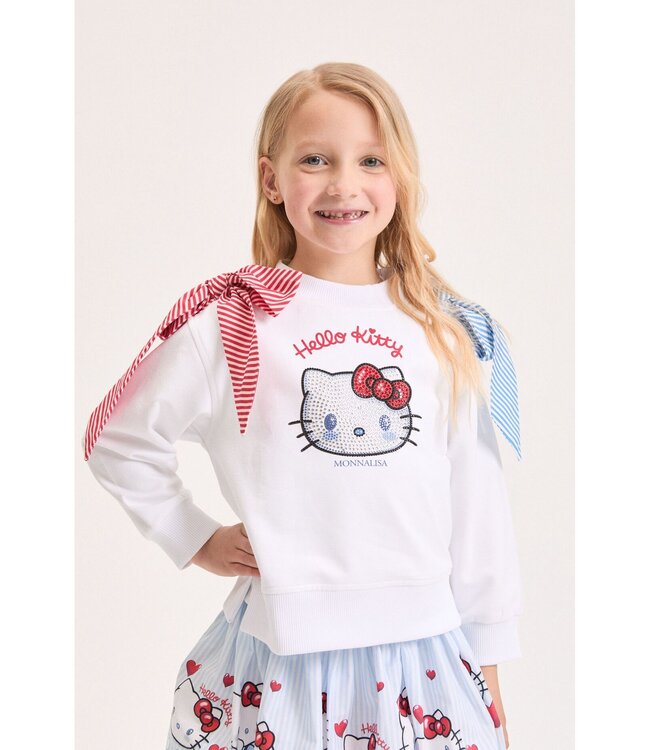 Monnalisa Sweater Wit Hello Kitty