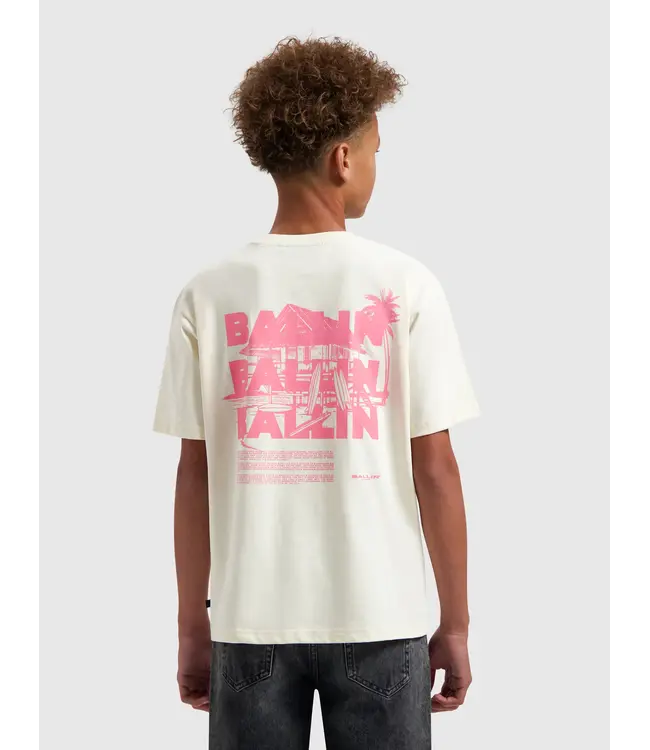 Ballin Junior Surfers Paradise House T-Shirt Ecru