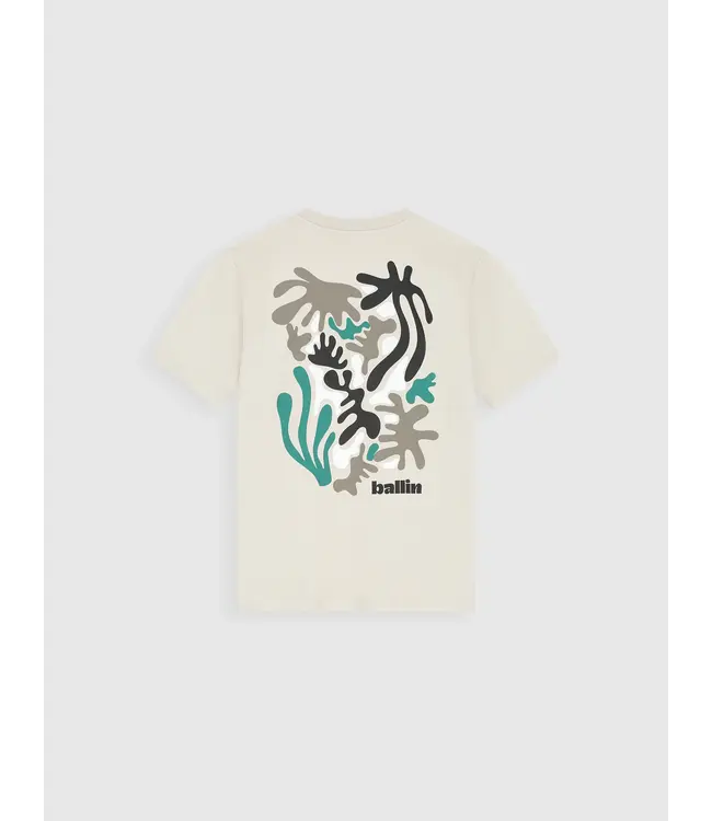 Ballin Junior Abstract Sea Creatures T-Shirt Taupe