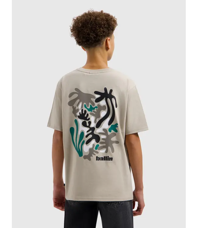 Ballin Junior Abstract Sea Creatures T-Shirt Taupe