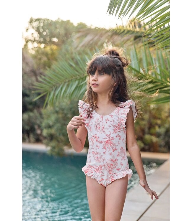 Tartine et Chocolat Badpak Roze/Rood print