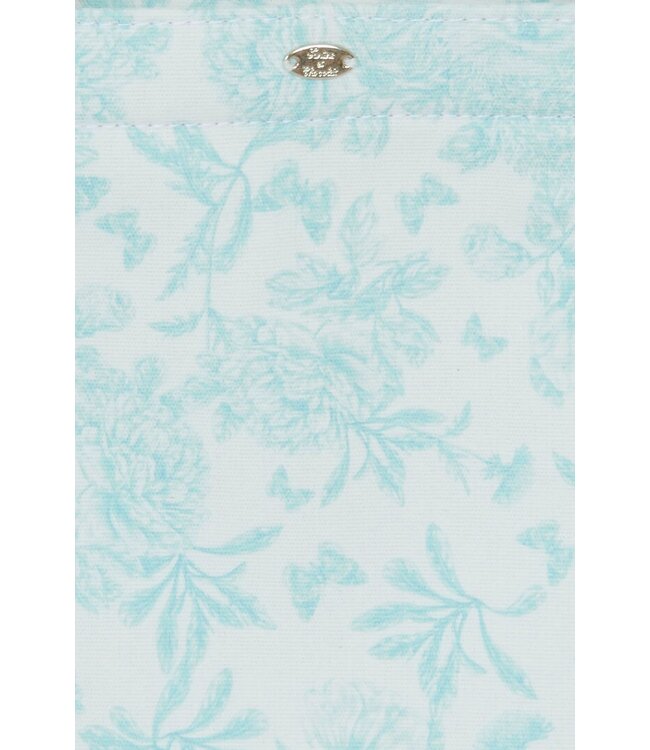 Tartine et Chocolat Canvas Tas Groot Wit/Groen Print