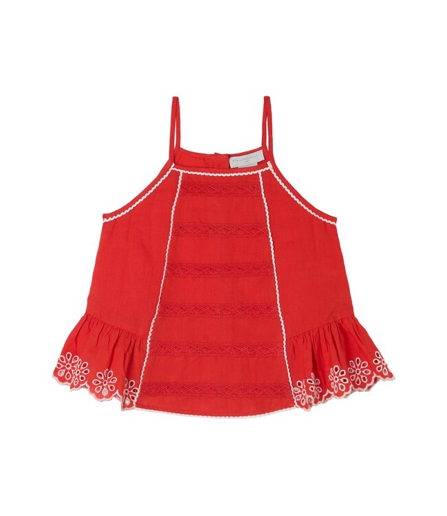 Stella Mccartney 2 Delige Set Rood met broderie