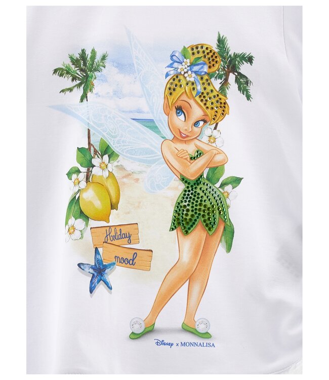 Monnalisa 2 Delige Set Maxi T-Shirt + Legging Tinkerbell