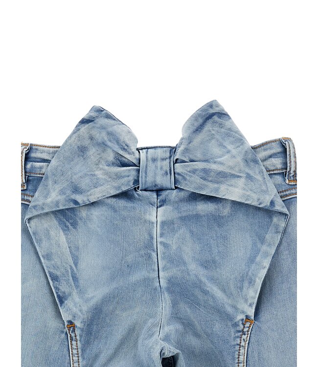 Monnalisa Jeans Wide Leg met strik