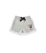 Monnalisa Short Grijs met Wit Broderie